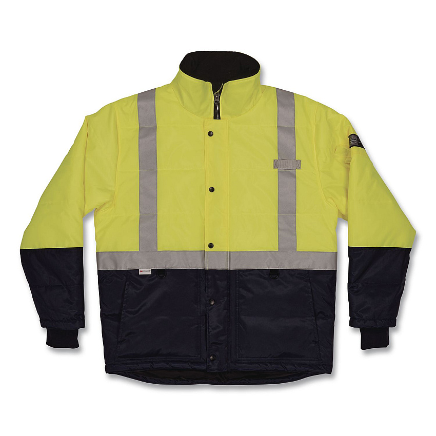 ergodyne N-Ferno 6478 Class 2 Hi-Vis Freezer Jacket, Large, Lime (41274)