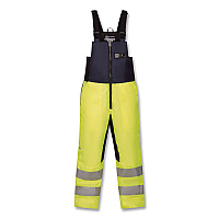 ergodyne N-Ferno 6479 Hi-Vis Freezer Bib Overalls, Medium, Lime (41283)