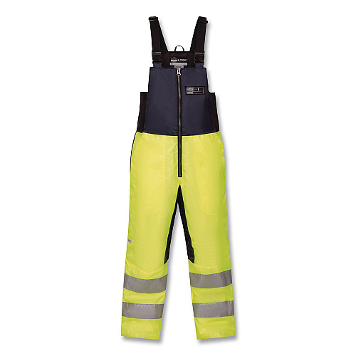 ergodyne N-Ferno 6479 Hi-Vis Freezer Bib Overalls, 3X-Large, Lime (41287)