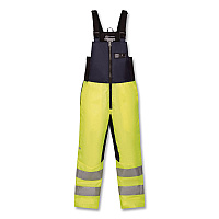 ergodyne N-Ferno 6479 Hi-Vis Freezer Bib Overalls, 4X-Large, Lime (41288)