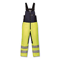 ergodyne N-Ferno 6479 Hi-Vis Freezer Bib Overalls, 5X-Large, Lime (41289)