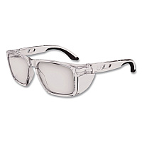 ergodyne Skullerz SIXTEN Anti-Scratch/Enhanced Anti-Fog Safety Glasses with Side Shields, Clear Polycarbonate Frame/Lens (58210)