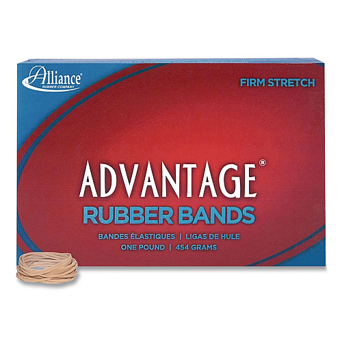 Alliance Advantage Multi-Purpose Rubber Band, Size #12, Natural Crepe, 1 lb Box, 2,500/Box (26125)