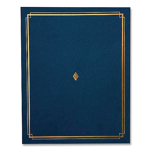 Gartner Studios Certificate Holders, 9.5 x 12, Blue/Gold, 6/Pack (35005)