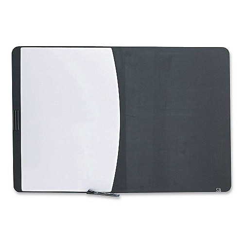 Quartet Designer Tack and Write Combination Dry-Erase Whiteboard/Bulletin Board, 35 x 23.5, Black/White Surface, Black Plastic Frame (06545BK)