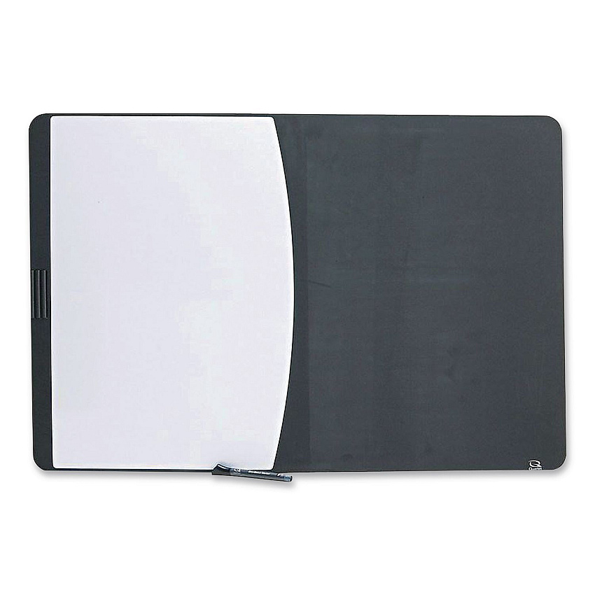 Quartet Designer Tack and Write Combination Dry-Erase Whiteboard/Bulletin Board, 35 x 23.5, Black/White Surface, Black Plastic Frame (06545BK)