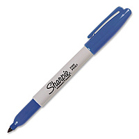 Sharpie Fine Tip Permanent Markers, Fine Tip, Blue (30003EA)