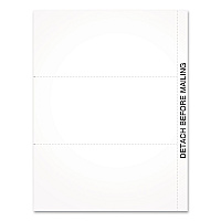 Adams 2024 W-2 or 1099 Blank 3-Up Laser/Inkjet Forms, 8.5 x 3.66, 3 Forms/Sheet, 102 Forms Total (411965)