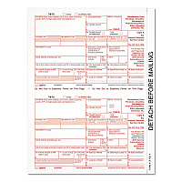 Adams 2023 1099-R Tax Form, 1 Part, Federal Copy, 2 Forms/Sheet, 50 Forms Total (920103)
