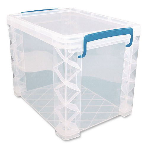 Advantus Super Stacker File and Document Box, Letter Files, 11.25 x 14.5 x 10.5, Translucent White (36872)