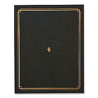 Gartner Studios Certificate Holders 9.5 x 12, Black/Gold, 6/Pack (35003)