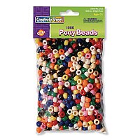 Creativity Street Pony Beads, Plastic, 0.24