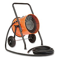 Global Industrial Portable Salamander Heater with Adjustable Thermostat, 30,000 W, 22 x 28 x 38.5, Orange (653674)