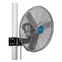 Global Industrial Deluxe Oscillating Fan, Pole or Column Mount, 24