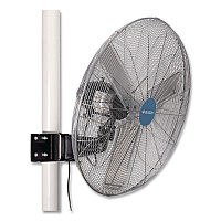Global Industrial Deluxe Oscillating Fan, Pole or Column Mount, 30