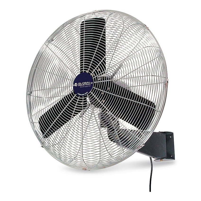 Global Industrial Oscillating Wall Mount Fan, 3 Speed, 24" (607050)