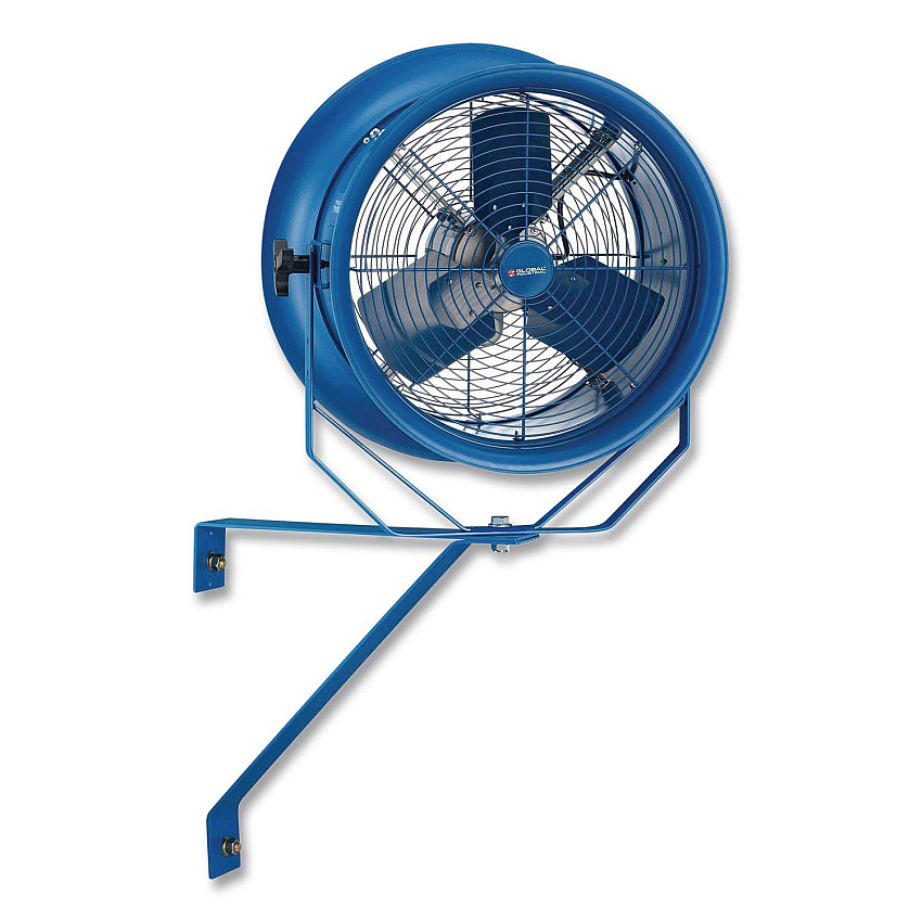 Global Industrial High Velocity Fan, Wall and Column Mount, 22", 1 Speed, Blue (293148)