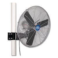 Global Industrial Oscillating Fan, Pole or Column Mount, 24