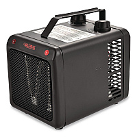 Global Industrial Portable Heater, 1,500 W, 5.31 x 7.12 x 4.93, Black (246099)