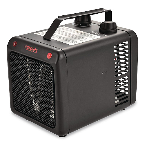 Global Industrial Portable Heater, 1,500 W, 5.31 x 7.12 x 4.93, Black (246099)