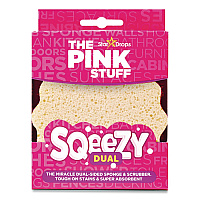 The Pink Stuff Sqeezy Dual-Sided Sponge and Scrubber, 4