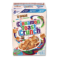 Cinnamon Toast Crunch Cereal, Cinnamon, 2 Bags/Box, 49.5 oz Box (22002621)