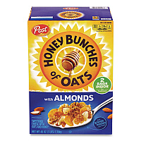 Post Honey Bunches of Oats with Almonds, 2 Bags/Box, 48 oz Box (22002622)