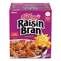 Kellogg's Raisin Bran Cereal, 2 Bags/Box, 76.5 oz Box (22002624)
