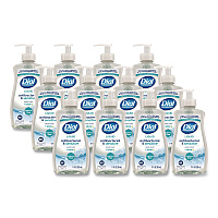 Dial Antibacterial and Sensitive Fragrance-Free Liquid Hand Soap, Unscented, 11 oz, 12/Carton (35476)