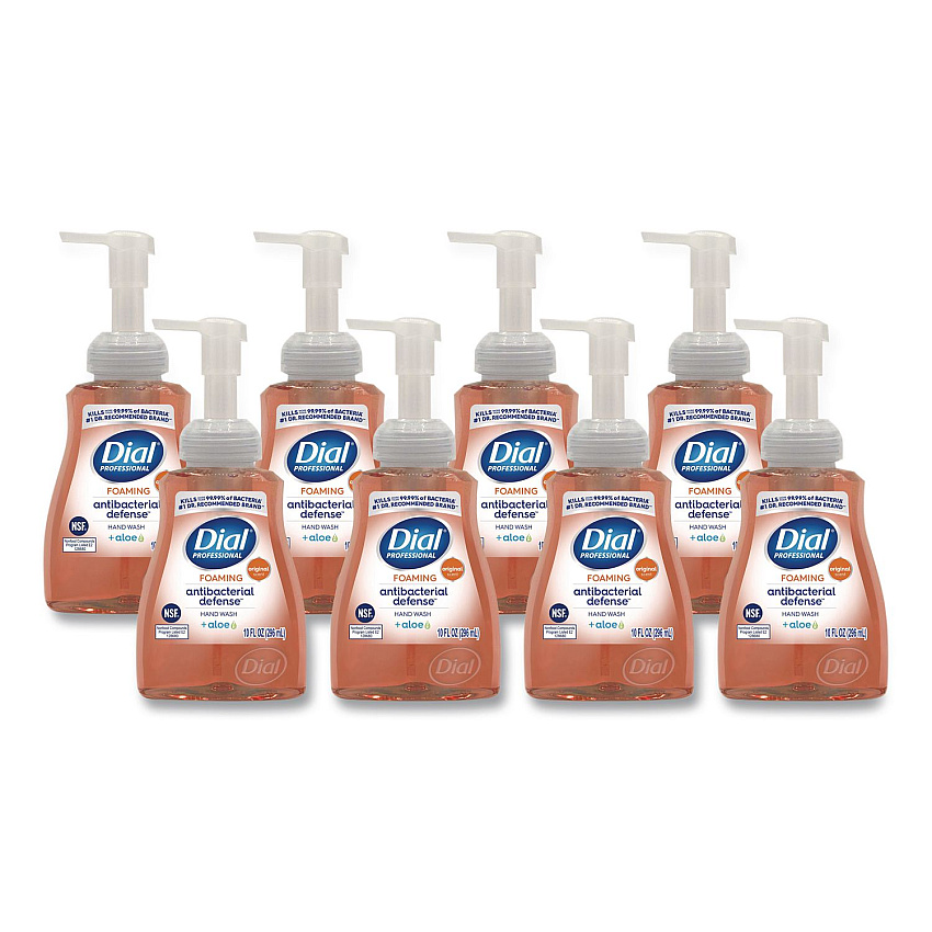 Dial Original Antibacterial Defense Foaming Hand Wash, Original, 10 oz, 8/Carton (35446)