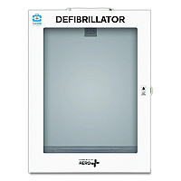 CARDIACT Alarmed Defibrillator Wall Cabinet, 14.5 x 6.75 x 18.25, White (AEKM05)