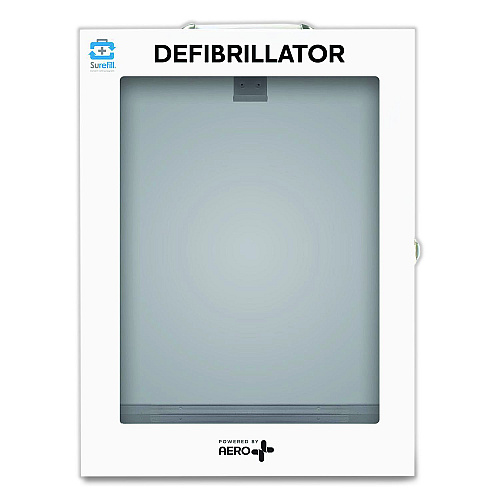 CARDIACT Defibrillator Wall Cabinet, 14.5 x 6.75 x 18.25, White (AEKM04)
