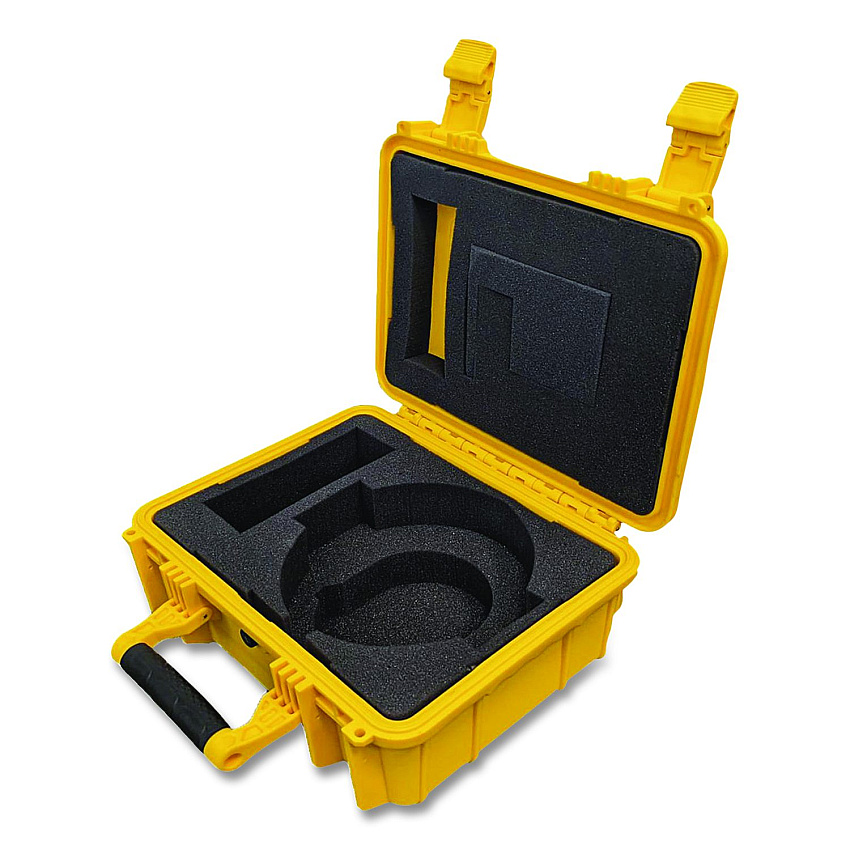 CARDIACT HeartSine AED Rugged Watertight Carry Case, 11.5" x 6" x 6", Yellow/Black/White (CARG01)