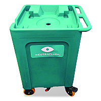 NeutraFlush Rolling Drain Cart Stand for 16 Gal Eyewash Station, 21 x24 x 33.75, Green (NFSCART01)