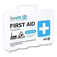 SUREFILL 50 Series ANSI 2021 B First Aid Kit - Weatherproof Plastic Case, 50 Person, 285 Pieces (SF50BW)