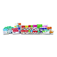 SUREFILL 100 Series Class A 3-Shelf First Aid Cabinet Refill - Meds, 576 Pieces (SF100AMTSF)