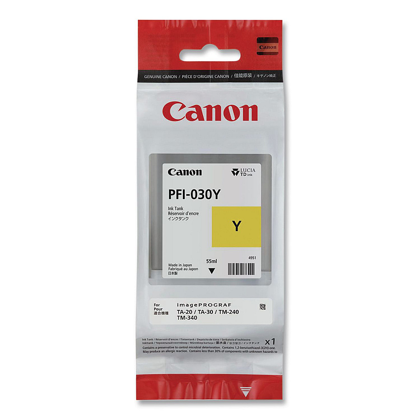 Canon 3492C001 (PFI-030) Ink, Yellow