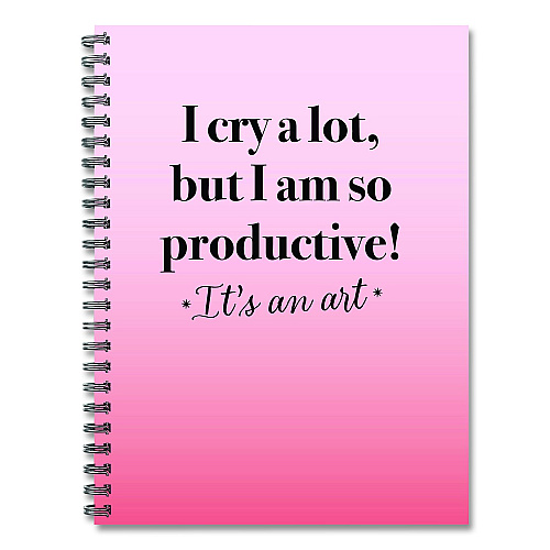 Willow Creek Press So Productive Undated Journal, Medium/College Rule, Pink Cover, (80) 8 x 6 Sheets (55076)
