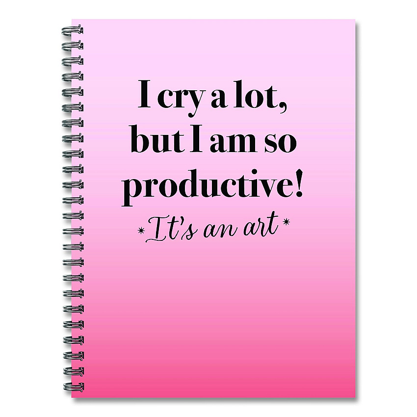 Willow Creek Press So Productive Undated Journal, Medium/College Rule, Pink Cover, (80) 8 x 6 Sheets (55076)