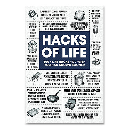 Willow Creek Press Hacks of Life Softcover Book, Paperback, 112 Pages (49779)