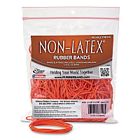 Alliance Non-Latex Rubber Bands, Size #19, Orange, 360/Pack (37198)