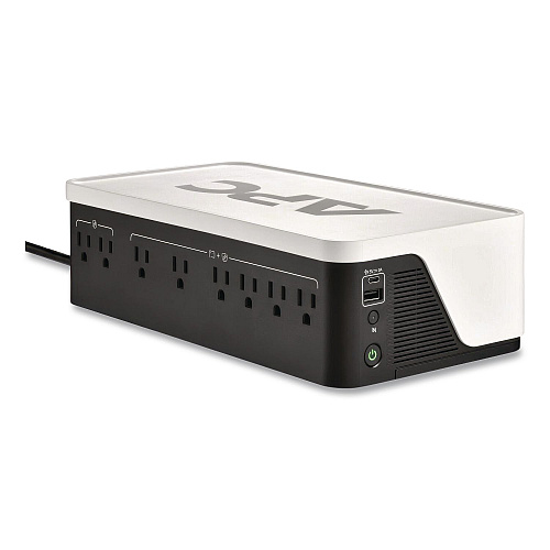 APC Back-UPS BE1050G3 Battery Backup System, 8 Outlets, 1,050 VA, 490 J