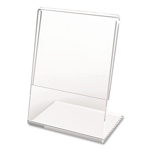 Deflecto Mini Tabletop Sign Holder, 3 x 4 Insert, Clear (20006RT)