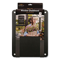 Excello Global Products Window Chalkboard, Black Surface, 10.5 x 14 (EGPHD0513S)