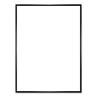 Excello Global Products Poster Frame, Plastic, 18 x 24 Insert, Black, 10/Pack (PPFRM1824CP)