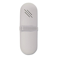 Excello Global Products Silicone Travel Pouch, 3 x 1.3 x 9, Light Gray (SPLSTRVL0005)