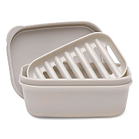Excello Global Products Travel Soap Box, Light Gray (SPLSTRVL0010)