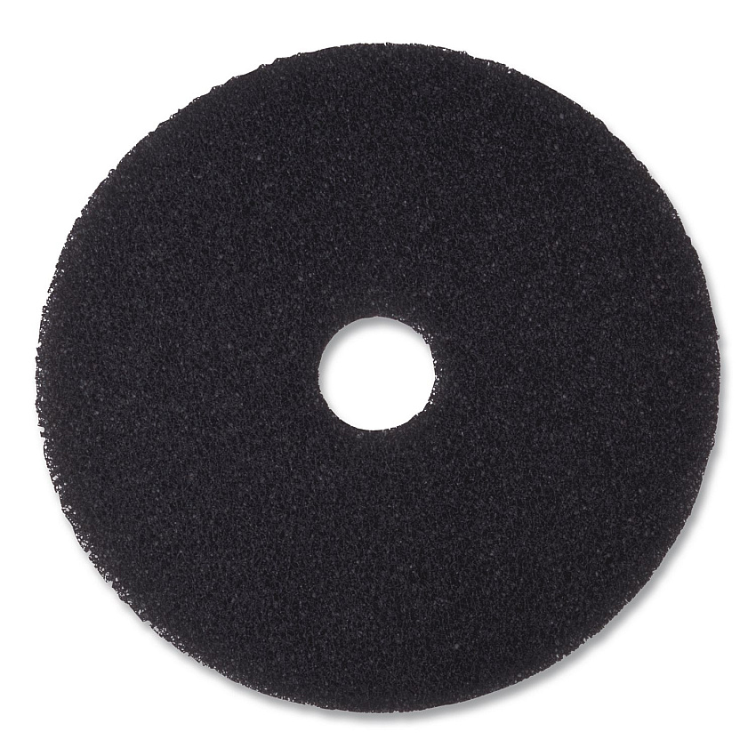 3M Stripper Pad, 10" Diameter, Black, 5/Carton (08372)
