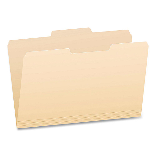 Pendaflex Manila File Folders, 1/3-Cut Tabs: Center Position, Legal Size, 0.75" Expansion, Manila, 100/Box (753132)