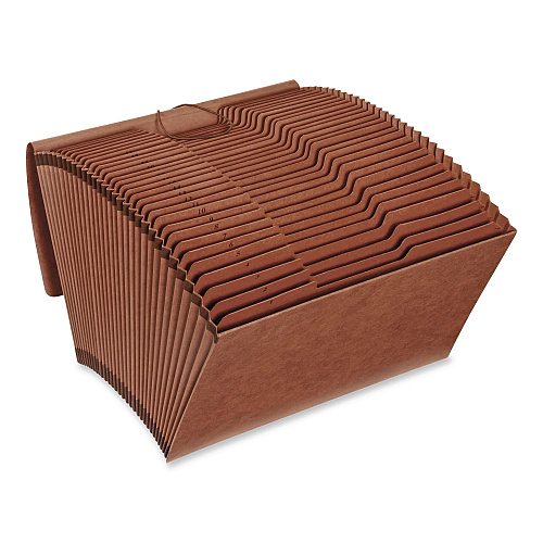 Pendaflex Heavy-Duty Expanding File, Numeric Index, 3.75" Expansion, 31 Sections, Elastic Band Closure, 1/3-Cut Tabs, Legal Size, Brown (1006982)